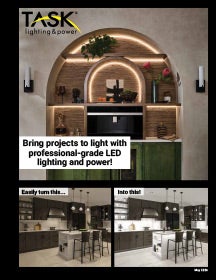 Cover of the Task Lighting & Power Overview Brochure.