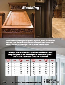 Cover of the Moulding Section within the Functional Hardware & Wood Catalog by Hardware Resources.