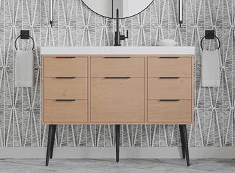 New Interchangeable Legs for Floating Vanities