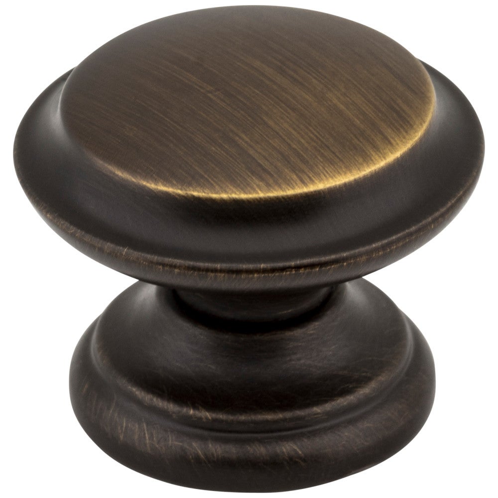 1-3/8" Diameter Antique Brushed Satin Brass Cordova Cabinet Knob