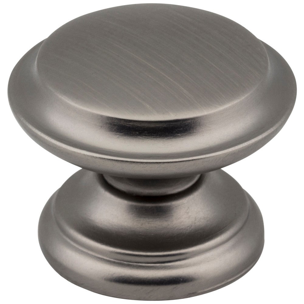 1-3/8" Diameter Brushed Pewter Cordova Cabinet Knob