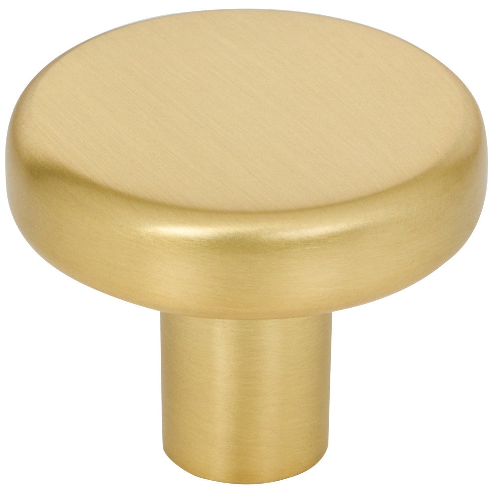1-1/4" Diameter Brushed Gold Gibson Cabinet Knob