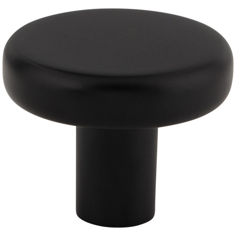 1-1/4" Diameter Matte Black Gibson Cabinet Knob