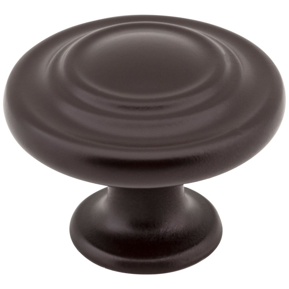 1-5/16" Diameter Dark Bronze Round Arcadia Cabinet Knob