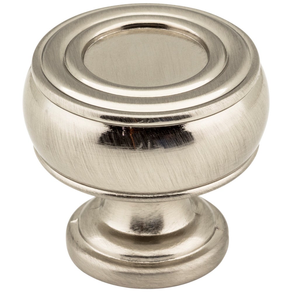 1-3/16" Diameter Satin Nickel Barrel Bremen 2 Cabinet Knob