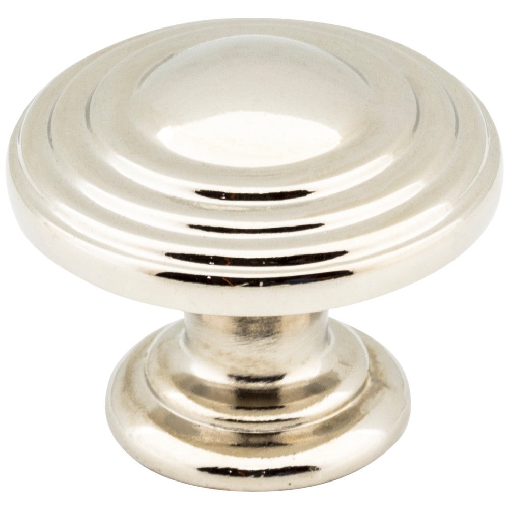 1-1/4" Diameter Polished Nickel Stacked Bremen 2 Cabinet Knob