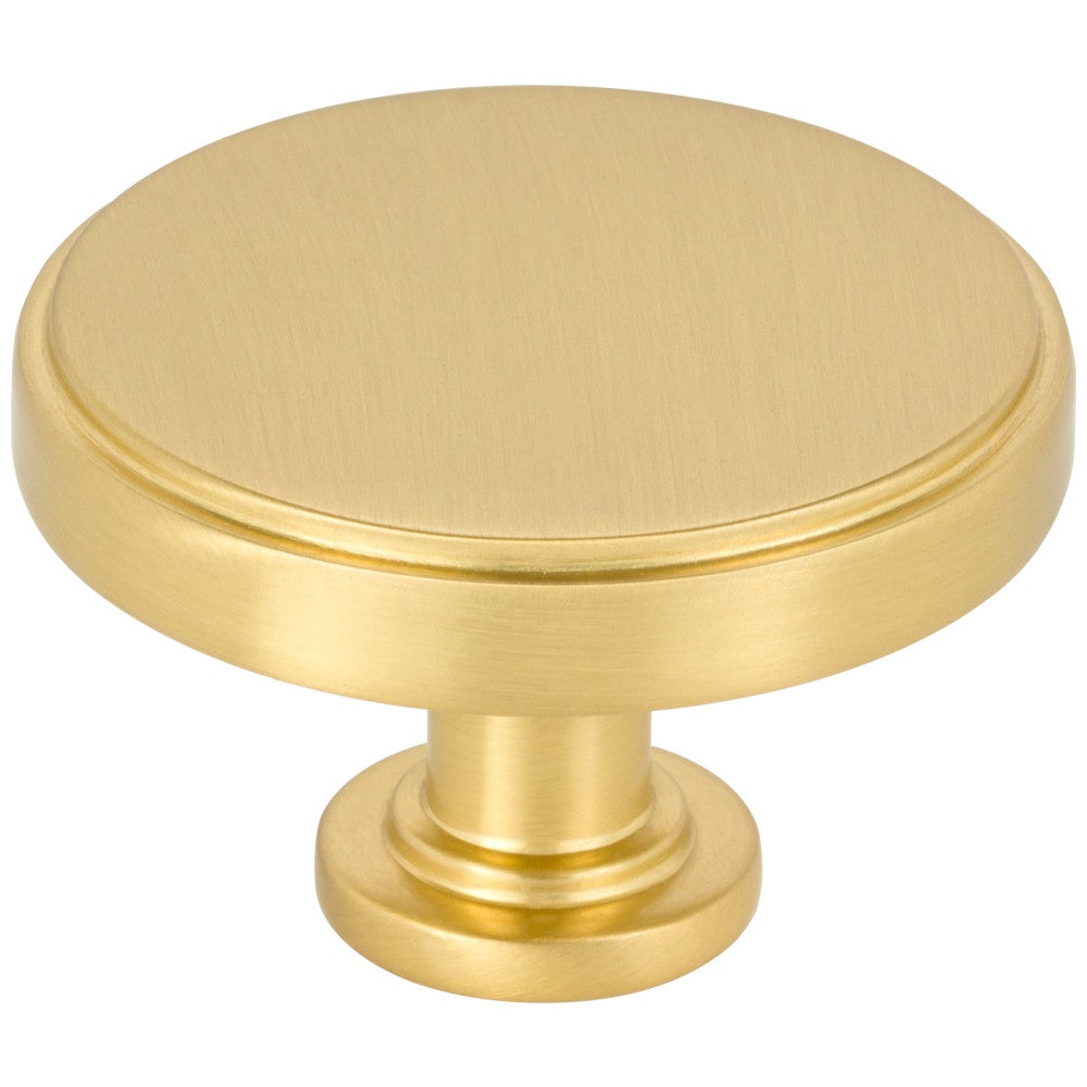 1-3/4" Diameter Brushed Gold Richard Cabinet Knob