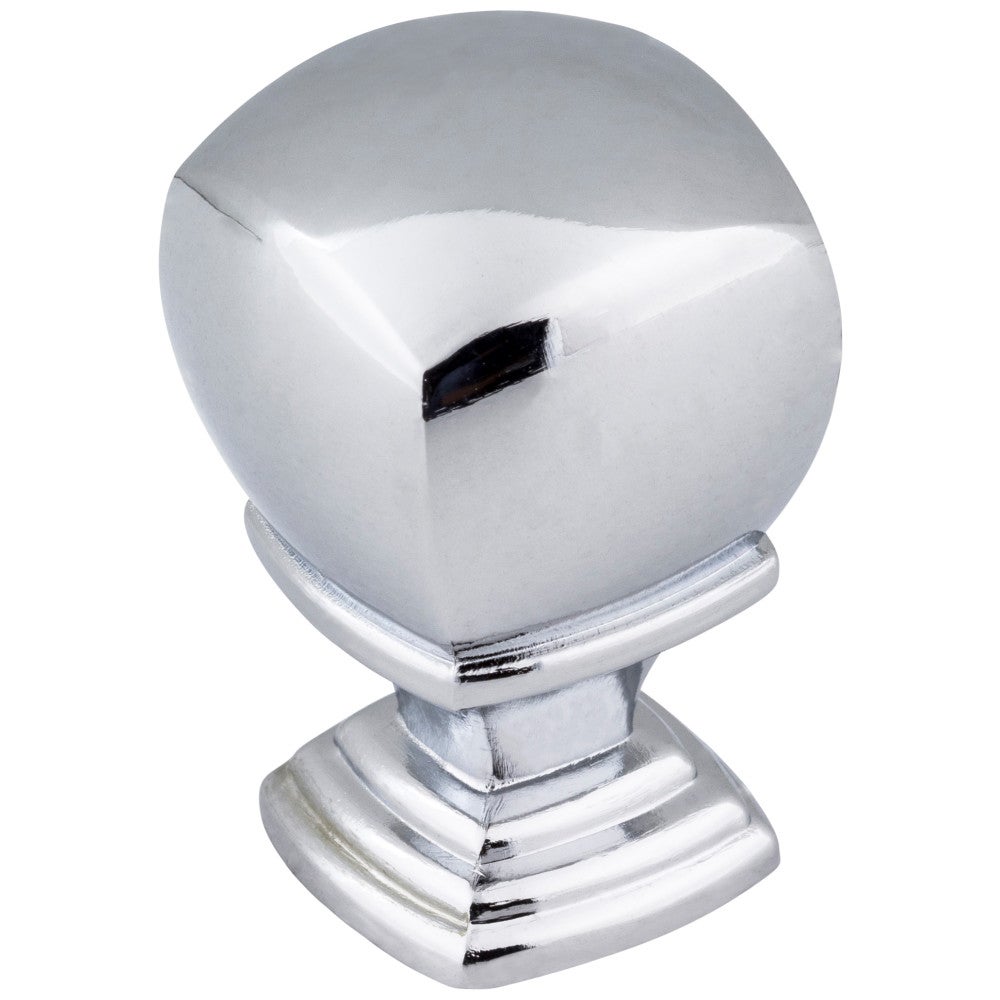 7/8" Overall Length  Polished Chrome Katharine Cabinet Knob