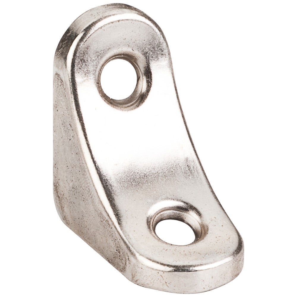 1-3/8" x 1-3/8" x 3/4" Bright Nickel Church Pew Bracket