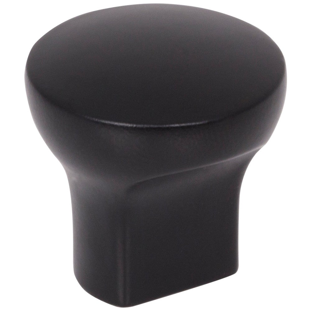 1" Diameter Matte Black Round Brenton Cabinet Knob