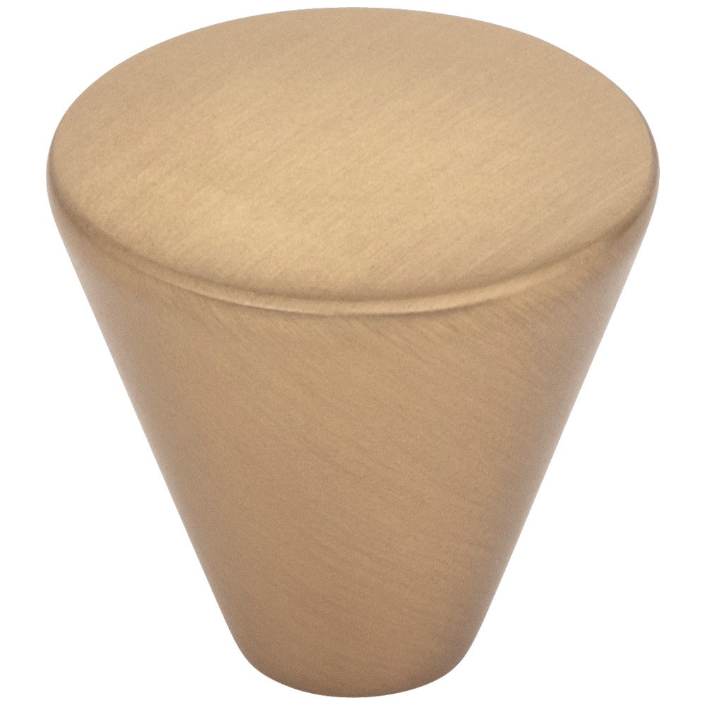 1" Diameter Satin Bronze Conical Sedona Cabinet Knob