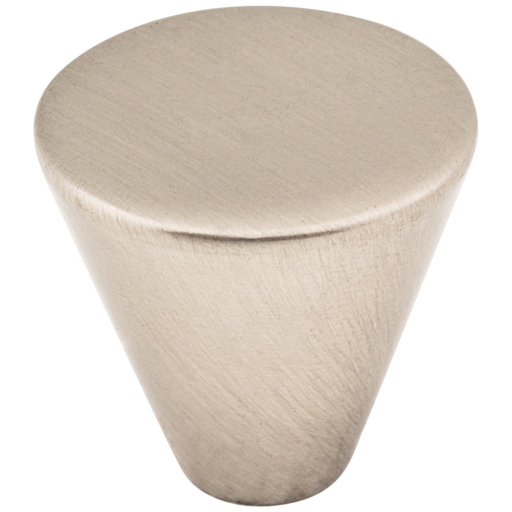 1" Diameter Satin Nickel Conical Sedona Cabinet Knob