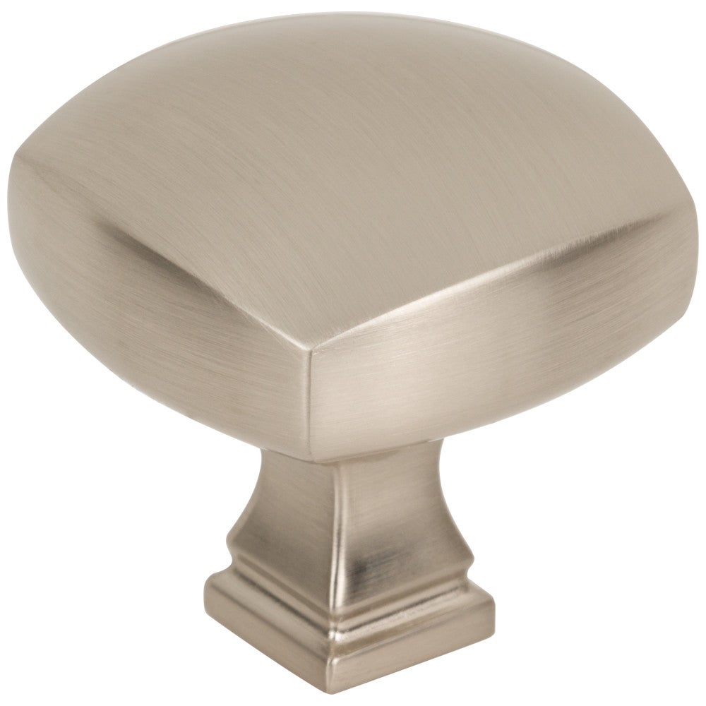 1-3/8" Overall Length Satin Nickel Square Audrey Cabinet Knob