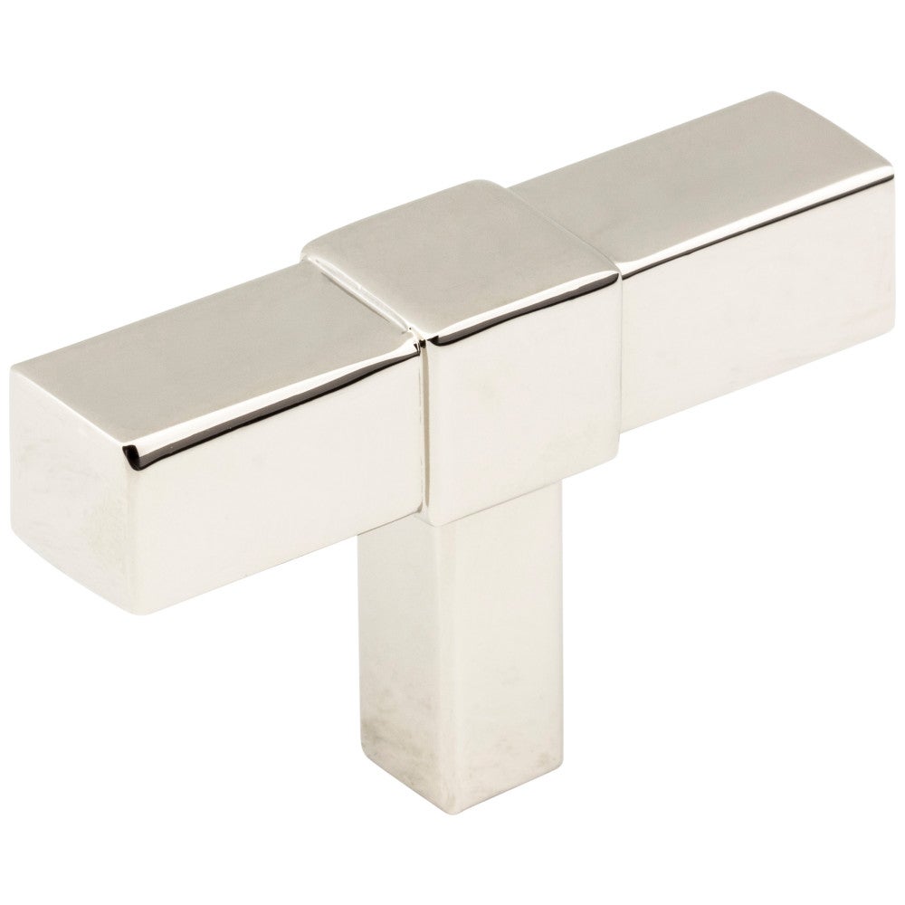 2" Polished Nickel Zane Cabinet "T" Knob