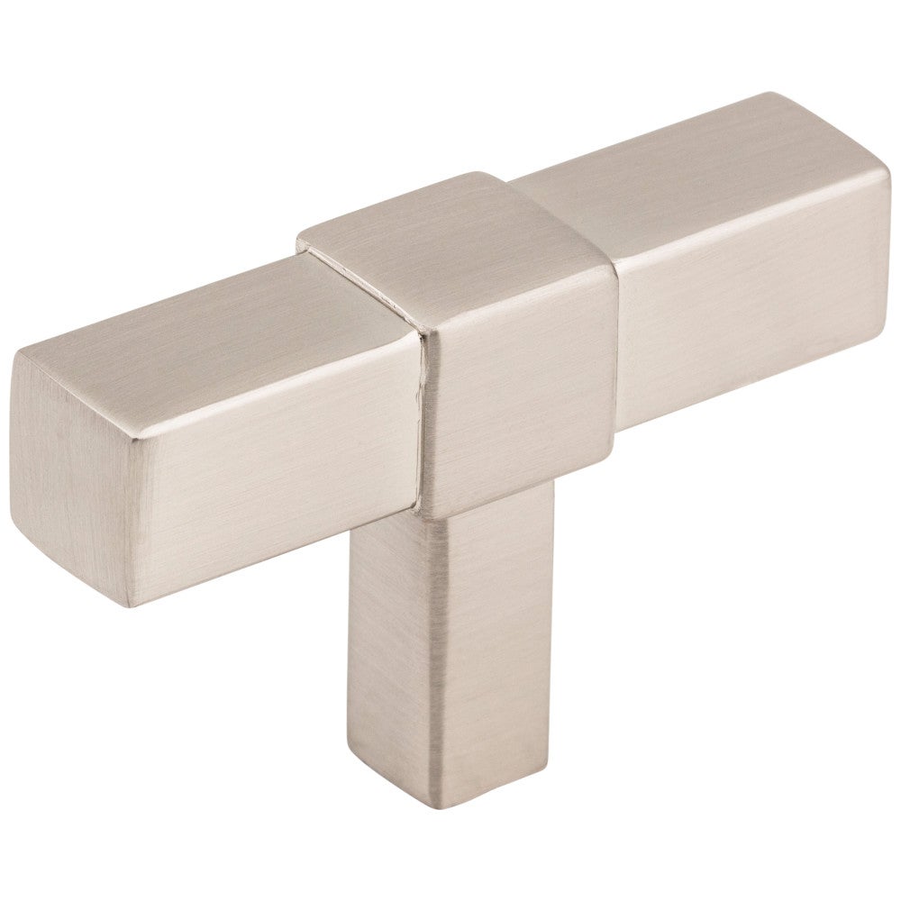 2" Satin Nickel Zane Cabinet "T" Knob
