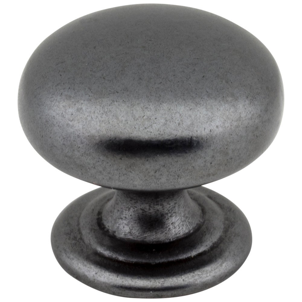 1-1/4" Diameter Gun Metal Florence Cabinet Mushroom Knob
