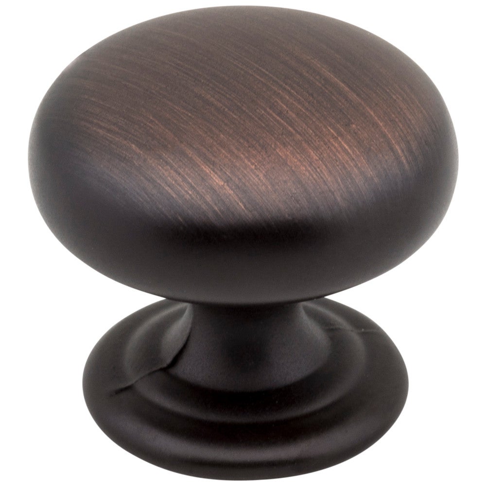 1-1/4" Diameter Brushed Oil Rubbed Bronze Florence Cabinet Mushroom Knob