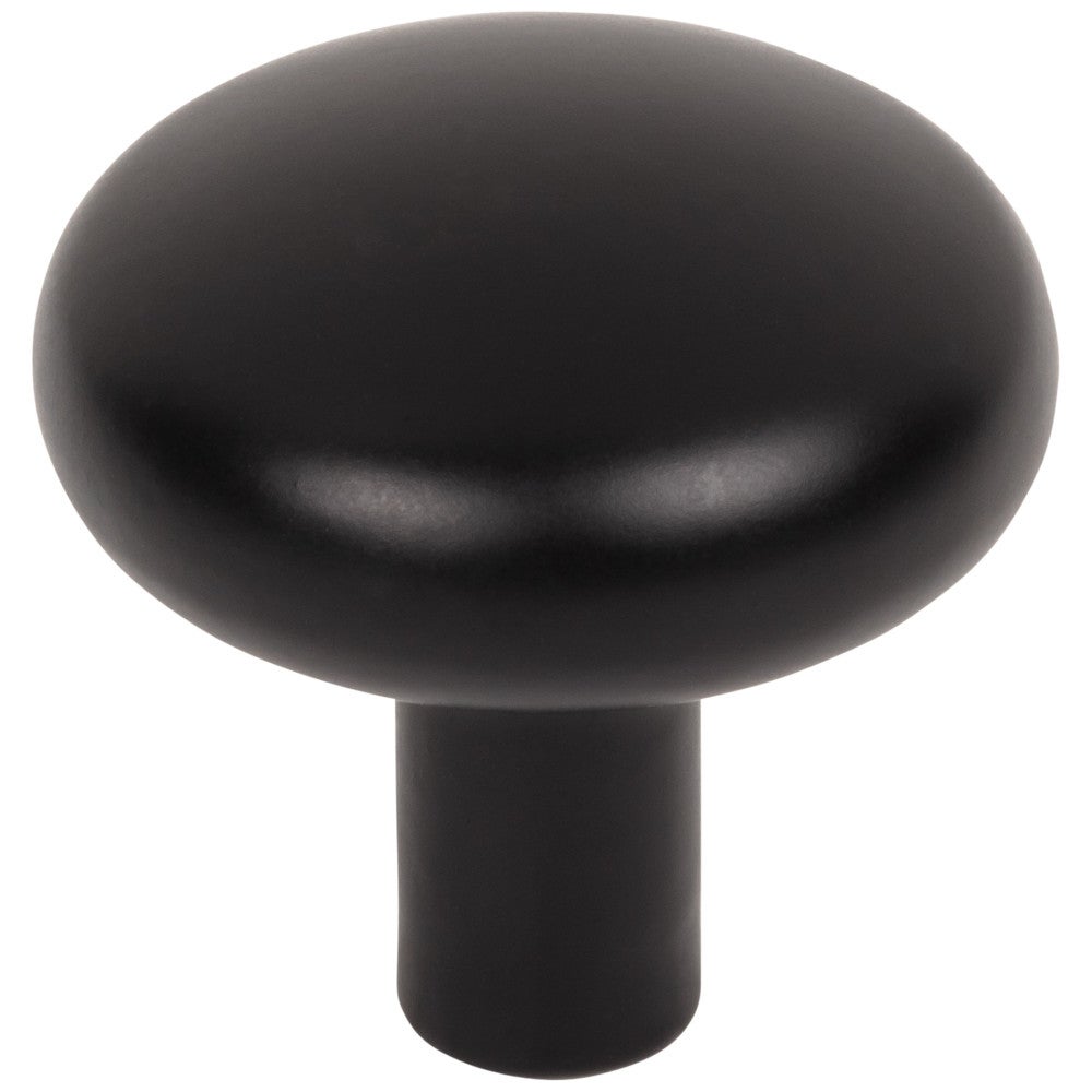 1-1/4" Diameter Matte Black Loxley Cabinet Knob