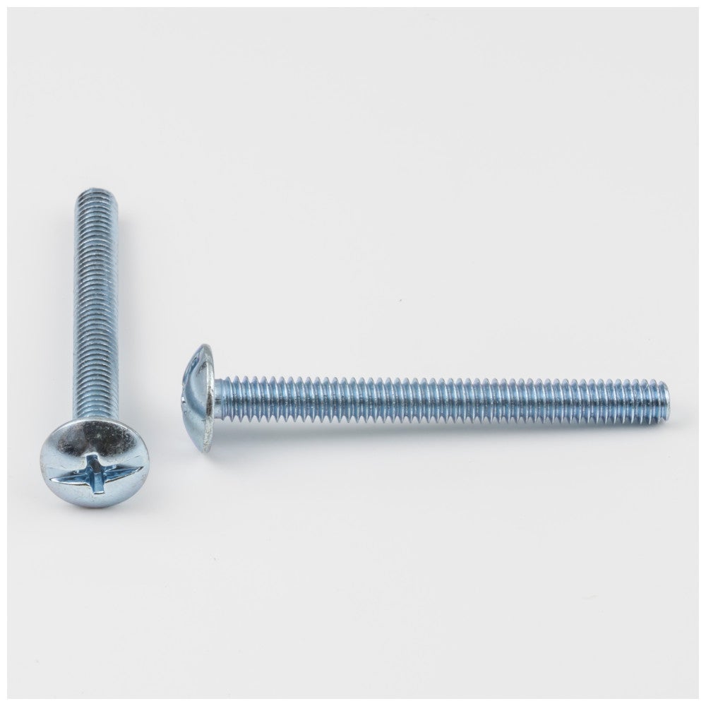 8-32 x 1-5/8" Zinc Plated Phillips Slotted Combo Drive Truss Head Machine Screw Sold by the Box. Order 1 for a Box of 1,000 Screws
