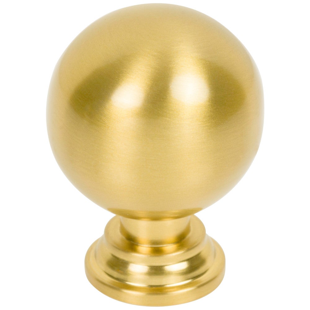 1-1/8" Diameter Brushed Gold Davis Cabinet Knob