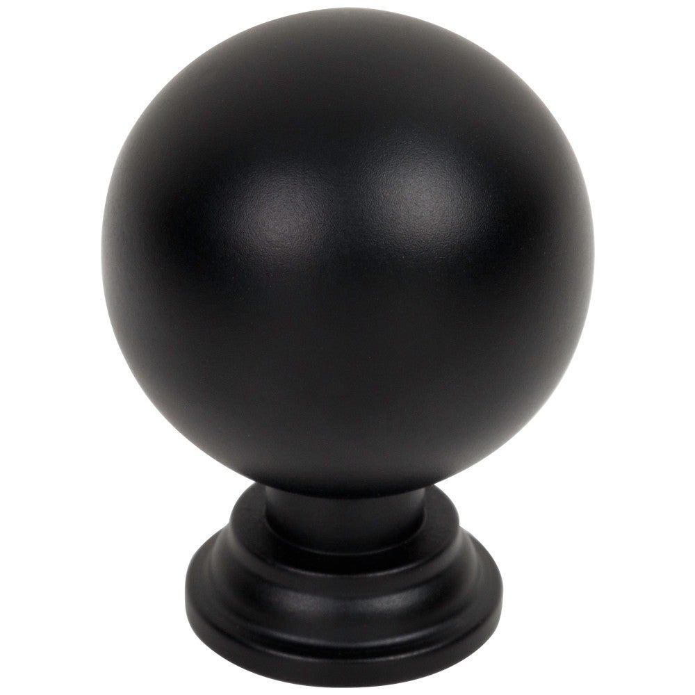 1-1/8" Diameter Matte Black Davis Cabinet Knob