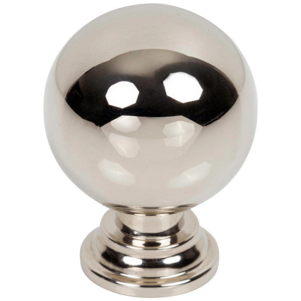1-1/8" Diameter Polished Nickel Davis Cabinet Knob