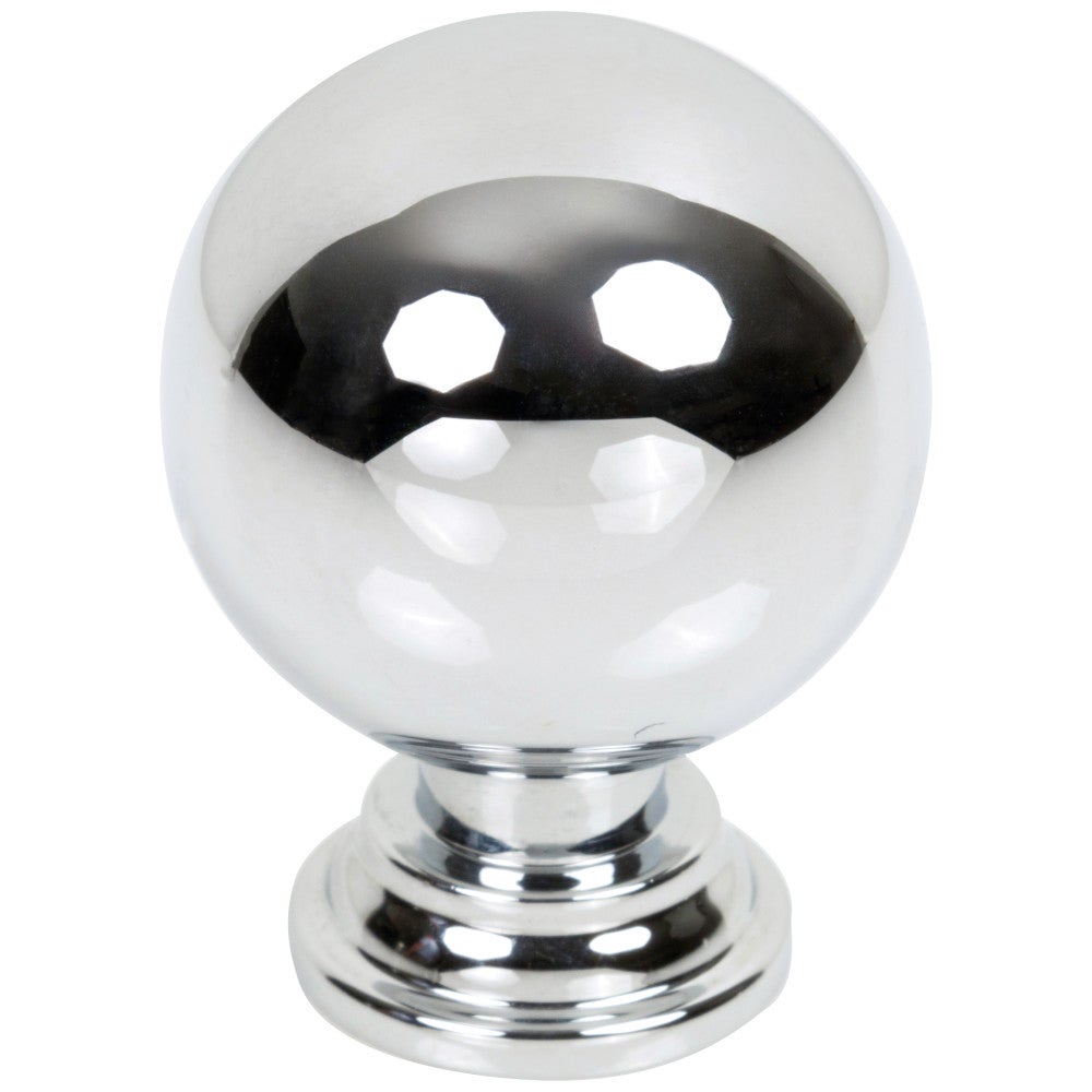 1-1/8" Diameter Polished Chrome Davis Cabinet Knob