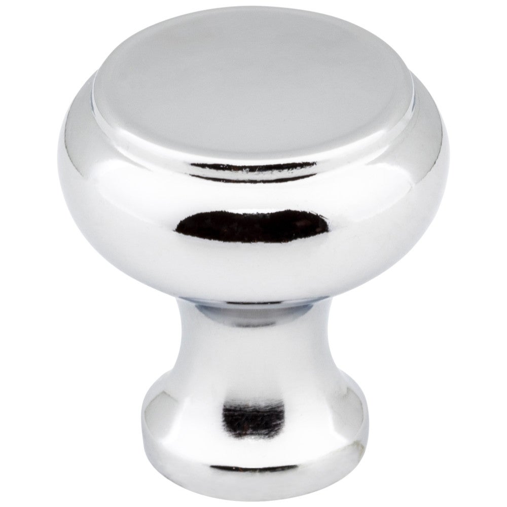 1-3/16" Diameter Polished Chrome Button Westbury Cabinet Knob
