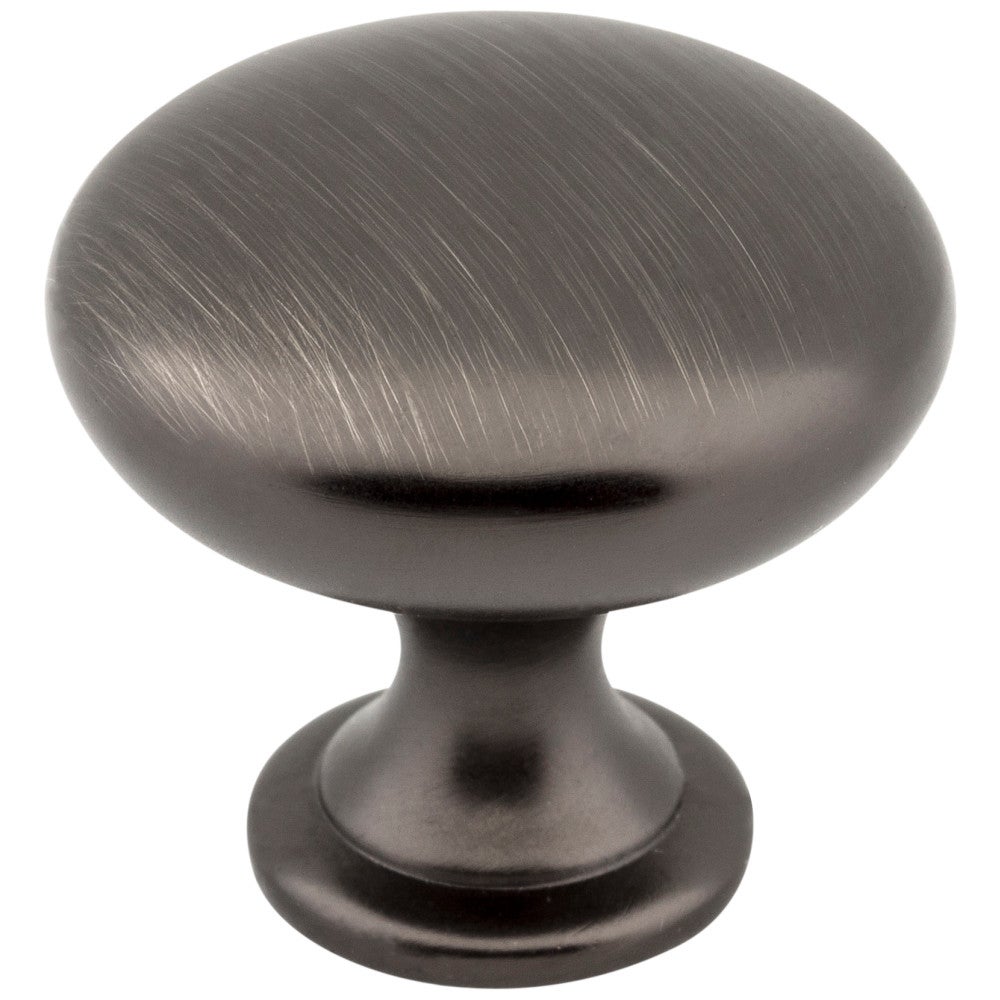 1-3/16" Diameter Brushed Pewter Madison Cabinet Mushroom Knob