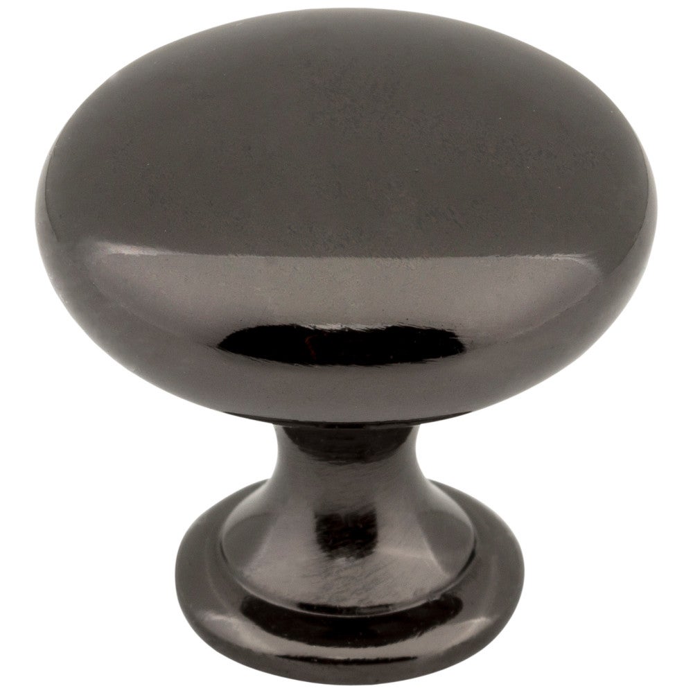 1-3/16" Diameter Black Nickel Madison Cabinet Mushroom Knob