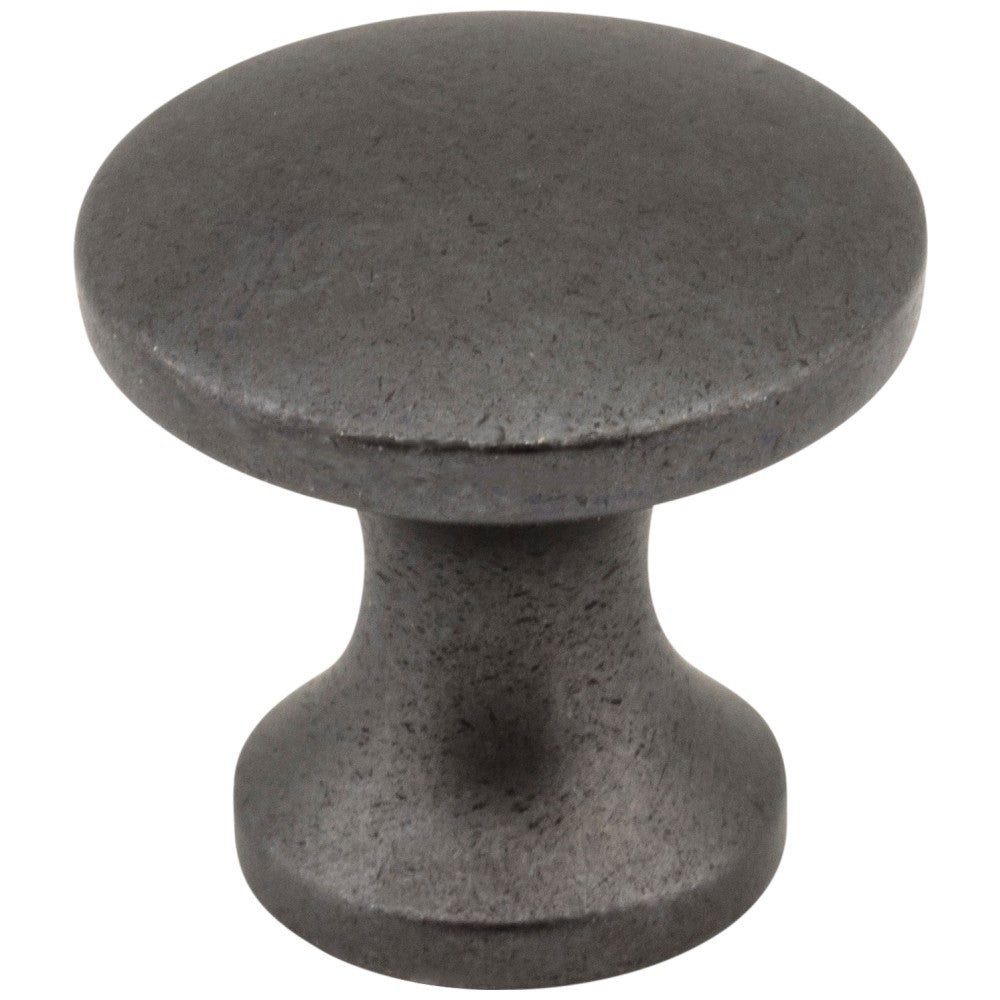 1" Diameter Gun Metal Slade Cabinet Mushroom Knob
