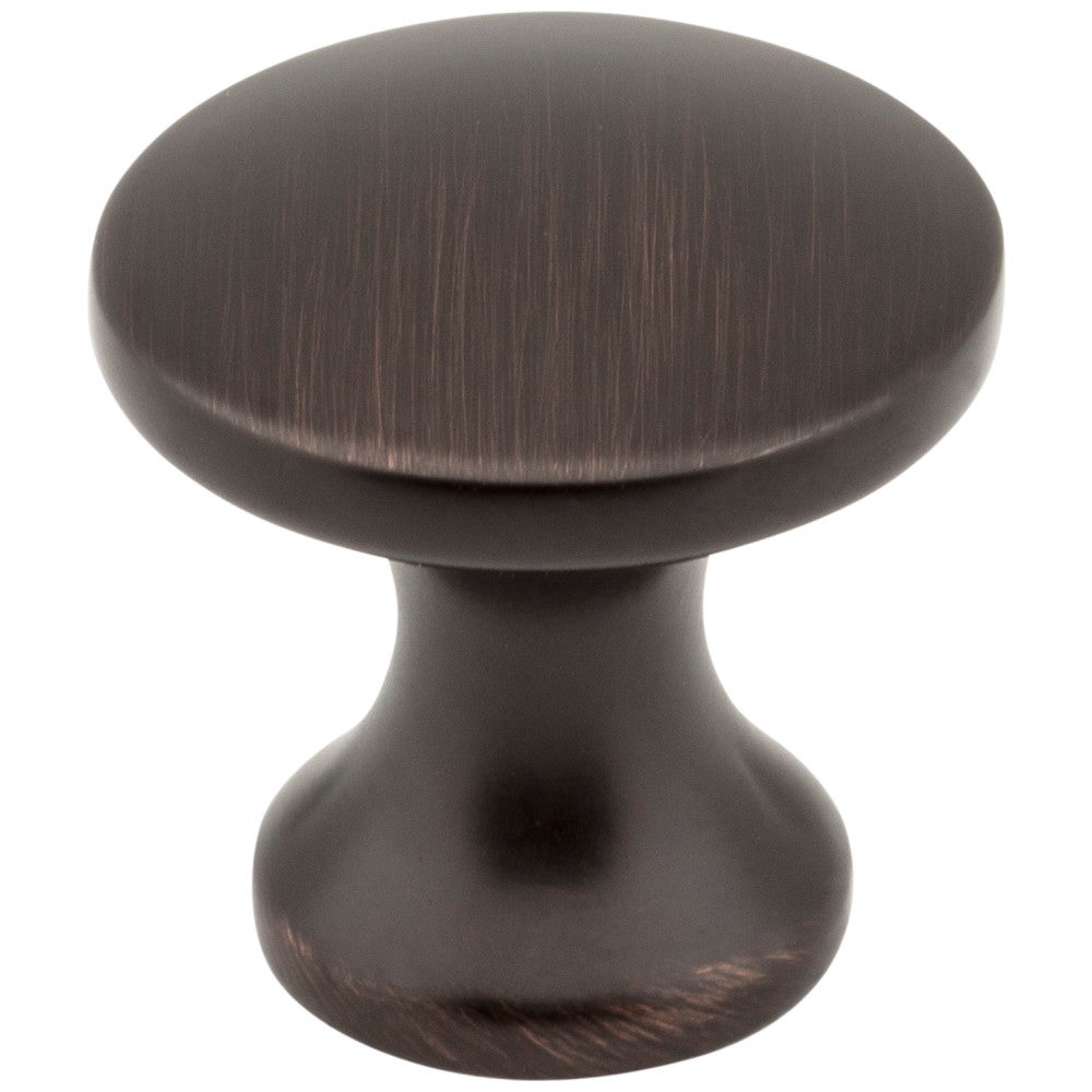 1" Diameter Brushed Oil Rubbed Bronze Slade Cabinet Mushroom Knob