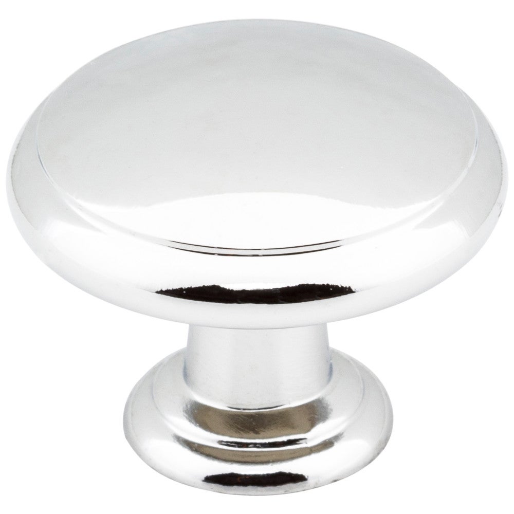1-3/16" Diameter Polished Chrome Gatsby Cabinet Mushroom Knob