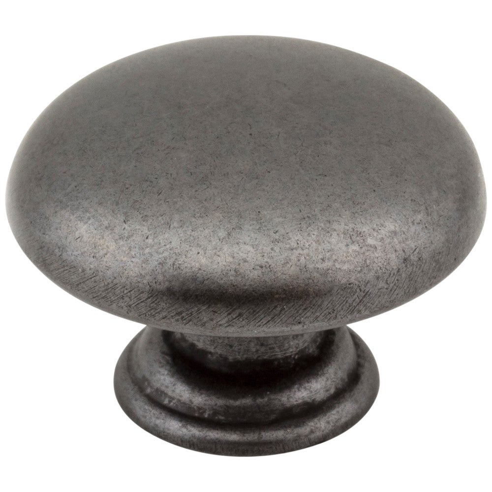 1-3/16" Diameter Gun Metal Gatsby Cabinet Mushroom Knob