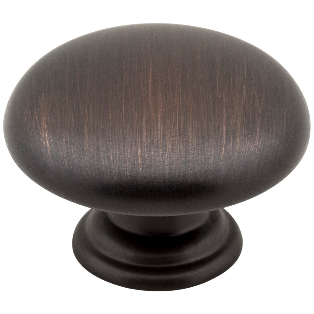 1-3/16" Diameter Brushed Oil Rubbed Bronze Gatsby Cabinet Mushroom Knob