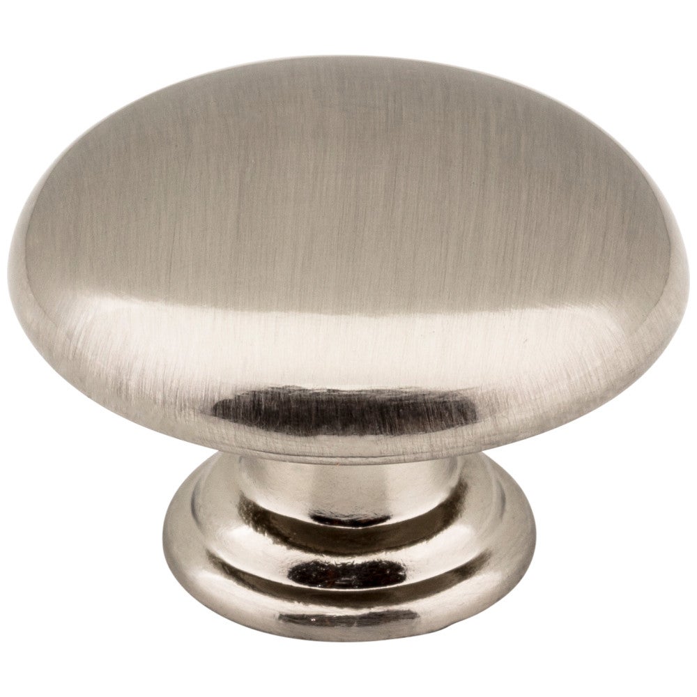 1-3/16" Diameter Satin Nickel Gatsby Cabinet Mushroom Knob