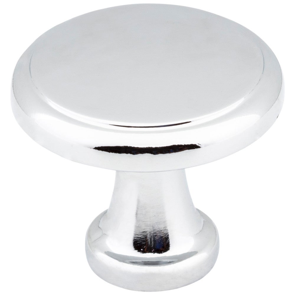 1-1/4" Diameter Polished Chrome Kenner Cabinet Mushroom Knob