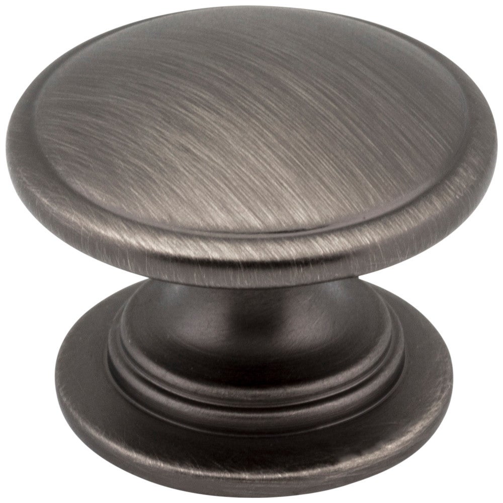 1-1/4" Diameter Brushed Pewter Durham Cabinet Knob