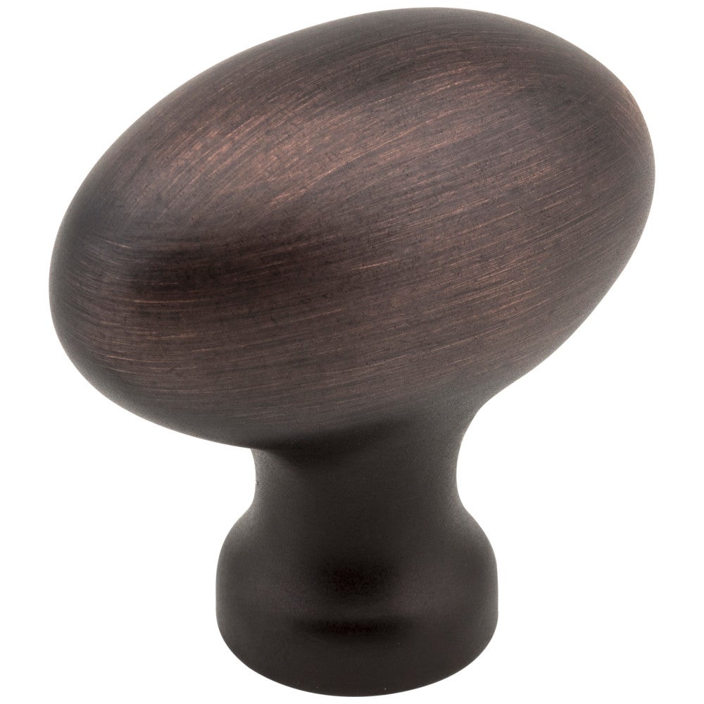 1-9/16" Overall Length Brushed Oil Rubbed Bronze Football Lyon Cabinet Knob