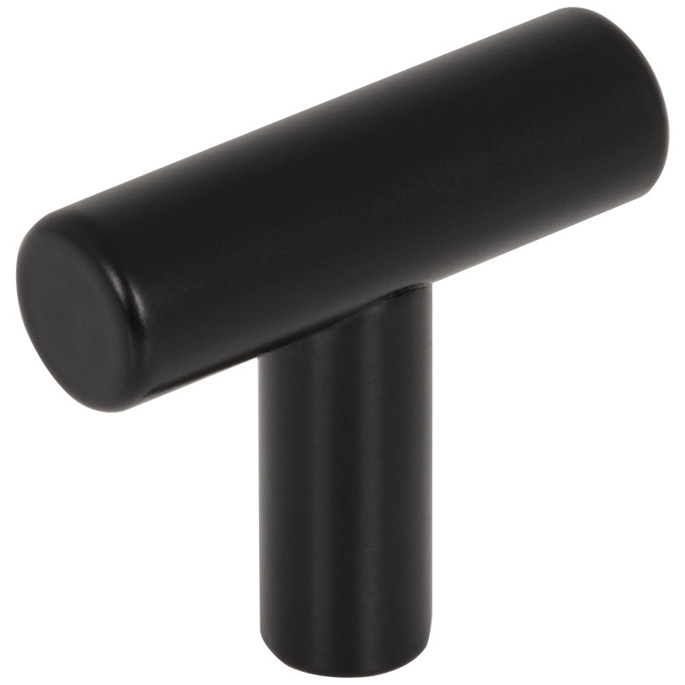 1-9/16" Overall Length Hollow Matte Black Stainless Steel Naples Cabinet "T" Knob