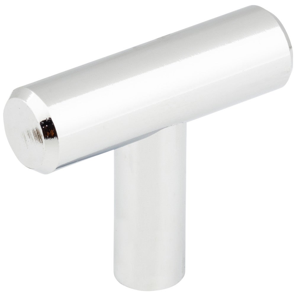 1-9/16" Overall Length Polished Chrome Naples Cabinet "T" Knob