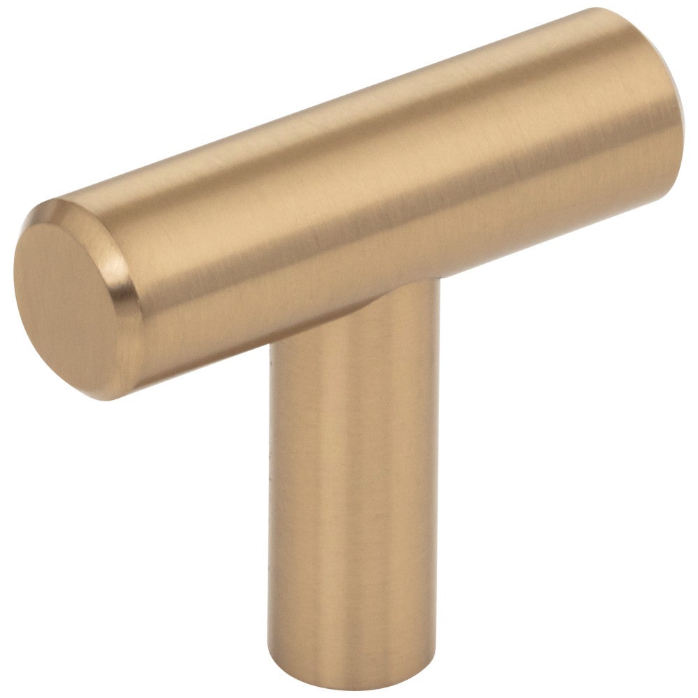 1-9/16" Overall Length Satin Bronze Naples Cabinet "T" Knob