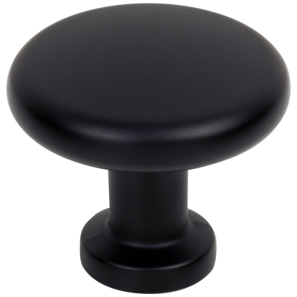 1-3/8" Diameter Matte Black Weser Cabinet Knob