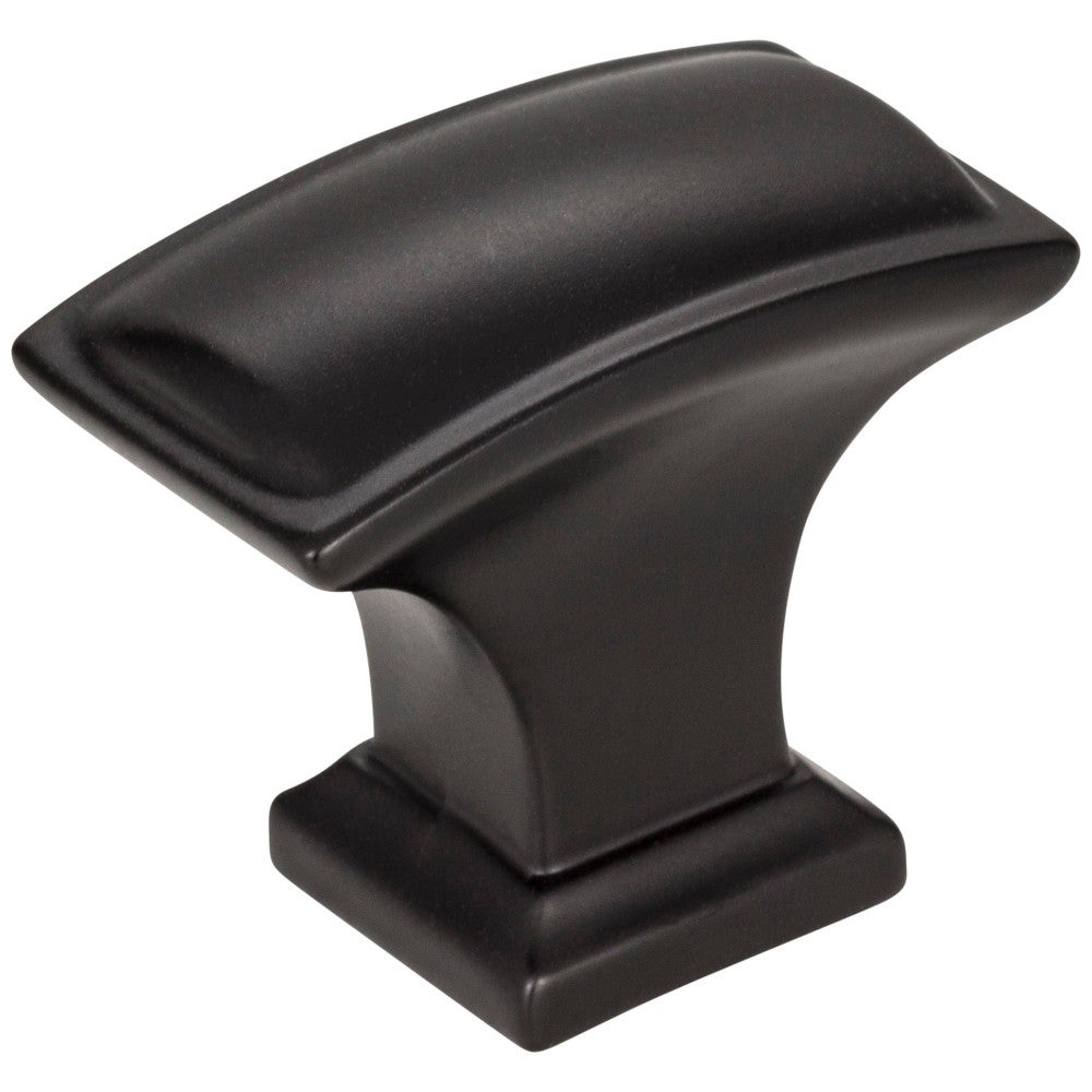 1-1/2" Overall Length Matte Black Rectangle Annadale Cabinet Knob