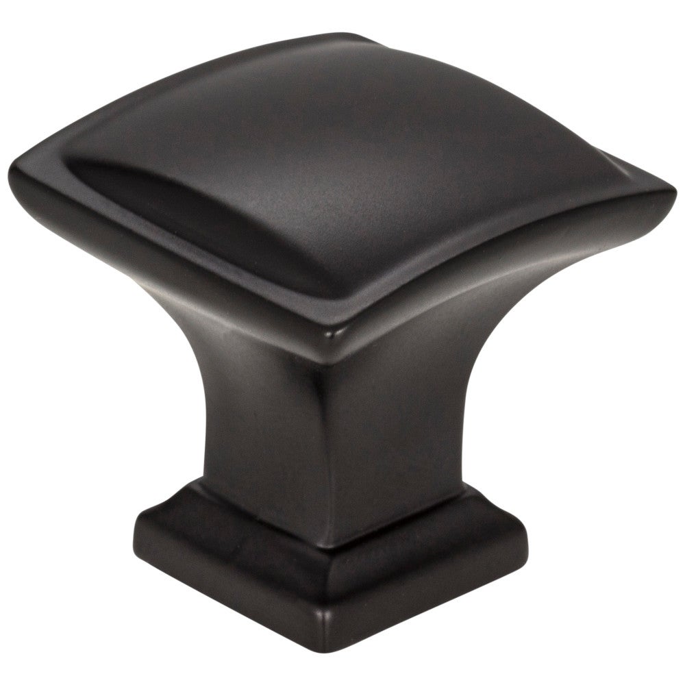 1-1/4" Overall Length Matte Black Square Annadale Cabinet Knob