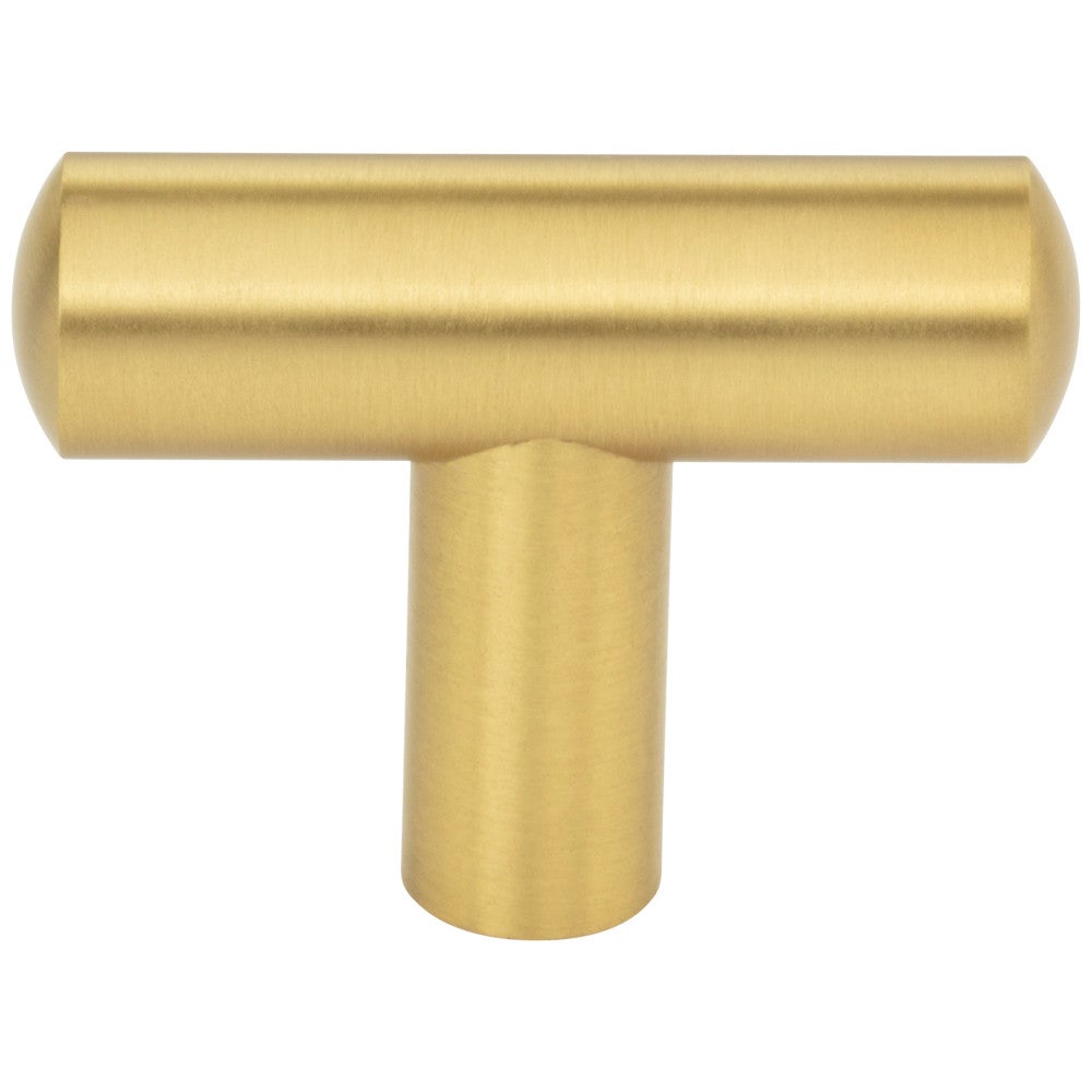 1-7/8" Overall Length Brushed Gold Key West Cabinet Bar Pull
