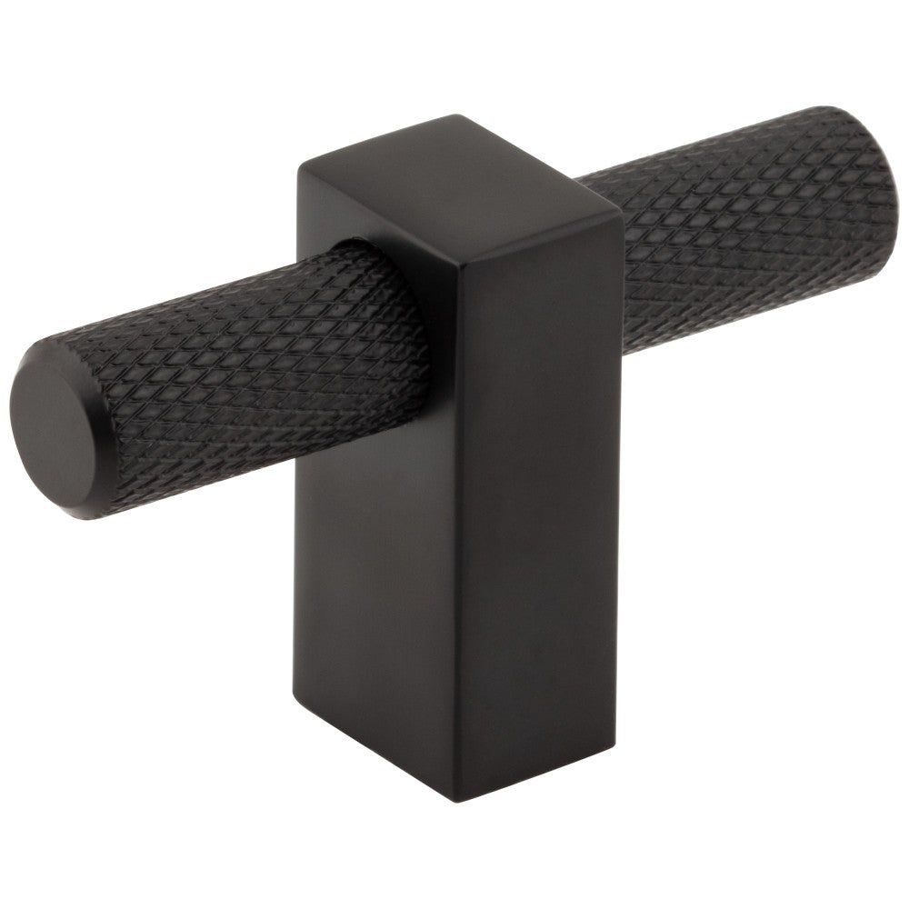 2-3/8" Overall Length Matte Black Larkin Knurled "T" Knob