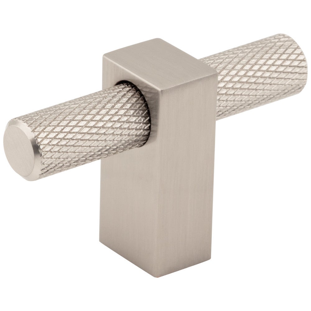 2-3/8" Overall Length Satin Nickel Larkin Knurled "T" Knob