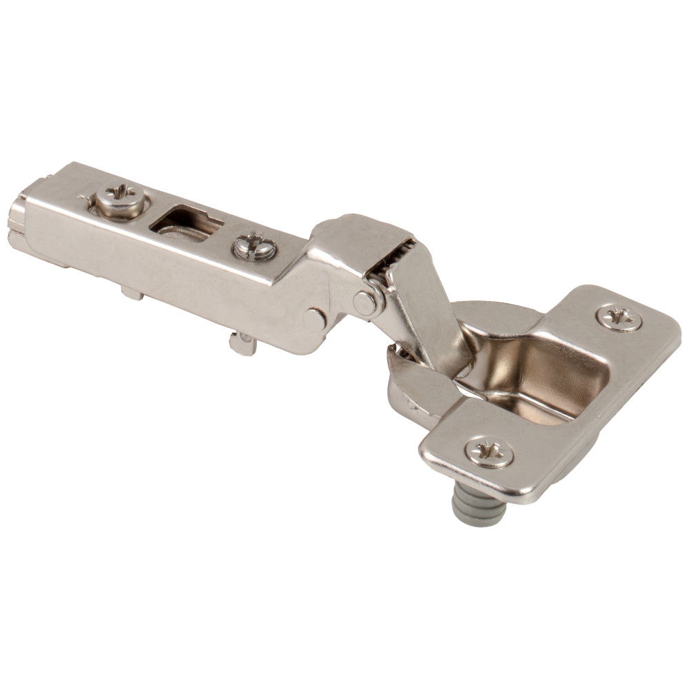 HR MAX™ 110° Standard Duty Partial Overlay Cam Adjustable Self-close Hinge with Press-in 8 mm Dowels