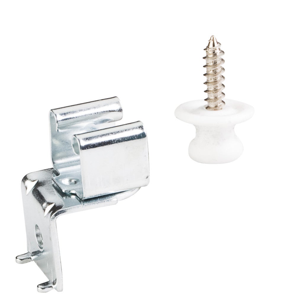 Button Catch Reverse Clip L Mount - Zinc Receiver